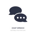 chat speech bubbles icon on white background. Simple element illustration from Multimedia concept Royalty Free Stock Photo