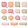Chat, speech, communication, dialogue bubbles Royalty Free Stock Photo
