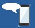 Chat symbol smartphone notifications vector