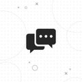 Chat, talk , vector best flat icon Royalty Free Stock Photo