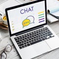 Chat Trends Interact Connection Discussion Concept Royalty Free Stock Photo