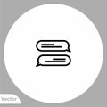 Chat vector icon sign symbol