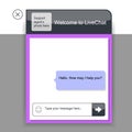 Chat window for smartphone