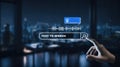 Chatbot with AI (Artificial Intelligence), search engine, businessman interacting connection to AI, text to speech