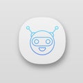 Chatbot app icon Royalty Free Stock Photo