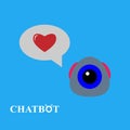 Chatbot or chatterbot illustration