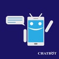 Chatbot or chatterbot illustration