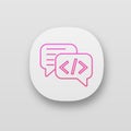 Chatbot coding app icon