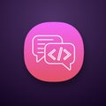 Chatbot coding app icon
