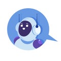 Chatbot concept. Customer support service android, artificial intelligence dialog .