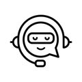 chatbot conversation support icon Royalty Free Stock Photo