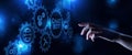 Chatbot Customer service automation NLP natural language processing business technology concept
