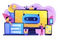 Chatbot development platform concept vector illustration