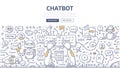 Chatbot Doodle Concept Royalty Free Stock Photo