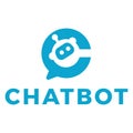 chatbot flat minimalist logo design Royalty Free Stock Photo