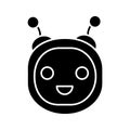 Chatbot glyph icon