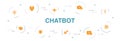 Chatbot Infographic 10 steps circle