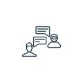 Chatbot integration icon. Monochrome simple sign from app development collection. Chatbot integration icon for logo