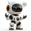 A chatbot interacting against a see-through background, chatgpt, AI robot, stock