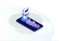 Chatbot isometric vector illustration