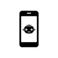 Chatbot mobile app icon