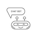 Chatbot outline icon