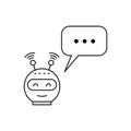 Chatbot outline icon