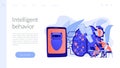 Chatbot passing the Turing testconcept landing page.