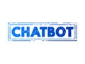 Chatbot - software application used to conduct an on-line chat conversation via text and simulates human-like conversations, text