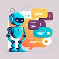 ChatBot using and chatting artificial intelligence, generative AI