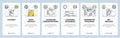 Chatbot website and mobile app onboarding screens vector template