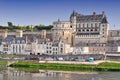 Chateau Amboise France. This royal castle is located in Amboise in the Loire Valley was built in the 15th century and is a tourist