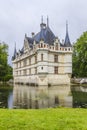 Chateau Azay-le-Rideau, earliest French chateaux Royalty Free Stock Photo