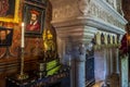 Interior of a room in the chateau Azay-le-Rideau, Loire valley, France. Royalty Free Stock Photo