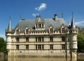 Chateau Azay-le-Rideau, Loire, France Royalty Free Stock Photo