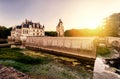 The Chateau (castle) de Chenonceau, France Royalty Free Stock Photo