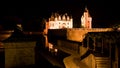 Chateau Chenonceau at night. Royalty Free Stock Photo