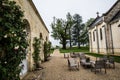 Chateau Cheval Blanc mansion garden,saint emilion, right bank,Bordeaux, France Royalty Free Stock Photo