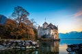 Chateau Chillon, on the Leman lake Royalty Free Stock Photo