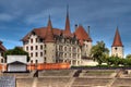 Chateau d'Avenches in HDR, Switzerland Royalty Free Stock Photo