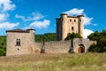 Chateau de Arques tower and walls Royalty Free Stock Photo