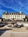 Chateau de Auvers-sur-Oise, small castel in the Vincent Van Gogh city, north of Paris, Auvers sur Oise, France Royalty Free Stock Photo