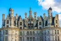 Chateau de Chambord, the largest castle in the Loire Valley, France Royalty Free Stock Photo