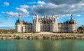 Chateau de Chambord, the largest castle in the Loire Valley, France Royalty Free Stock Photo