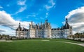 Chateau de Chambord, the largest castle in the Loire Valley, France Royalty Free Stock Photo