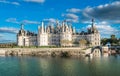 Chateau de Chambord, the largest castle in the Loire Valley, France Royalty Free Stock Photo