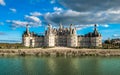 Chateau de Chambord, the largest castle in the Loire Valley, France Royalty Free Stock Photo