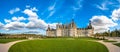 Chateau de Chambord, the largest castle in the Loire Valley, France Royalty Free Stock Photo