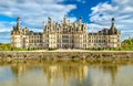 Chateau de Chambord, the largest castle in the Loire Valley - France Royalty Free Stock Photo