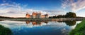 Chateau de Chambord, the largest castle and reflection in the Loire Valley. A UNESCO world heritage site in France. Royalty Free Stock Photo